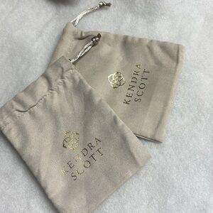 Kendra Scott Dust bags, Rose Gold Logo Set of 2
